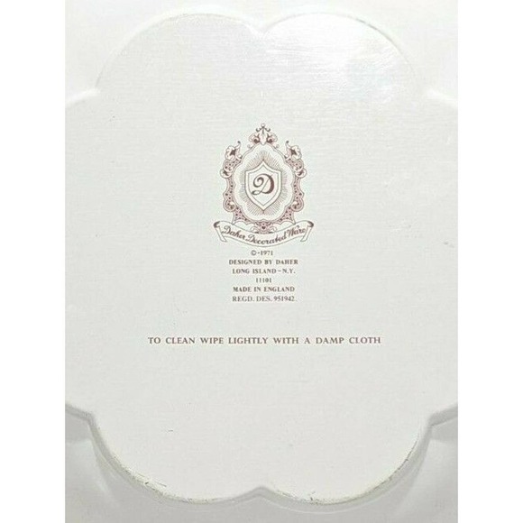 Daher Decorated Ware Japanese Roosters England 1971 - Picture 4 of 4